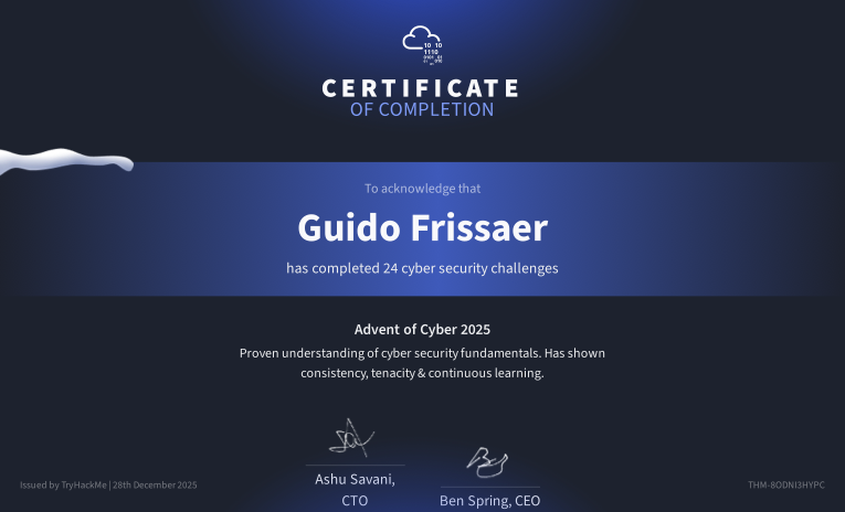 Advent of Cyber 2025 preview